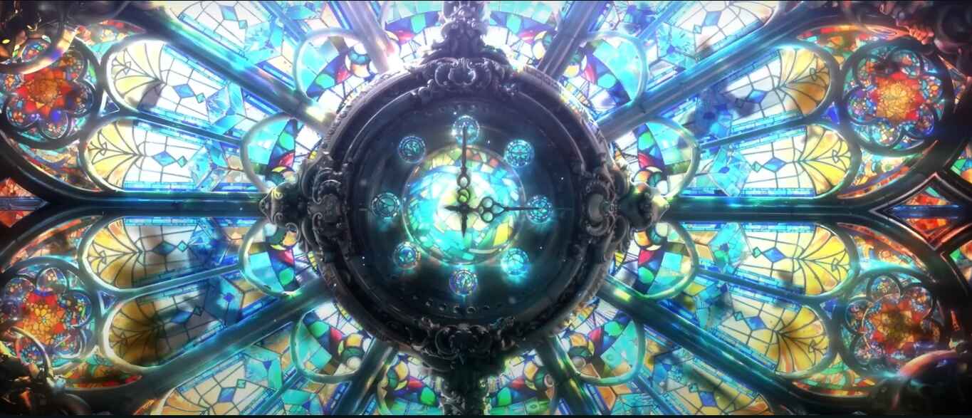 Lord of Mysteries Stained Glass Clock Art"